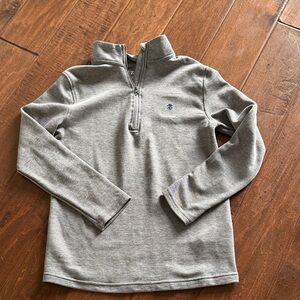 Kids size medium 10/12 Gray Quarter-Zip Izod long sleeve worn once